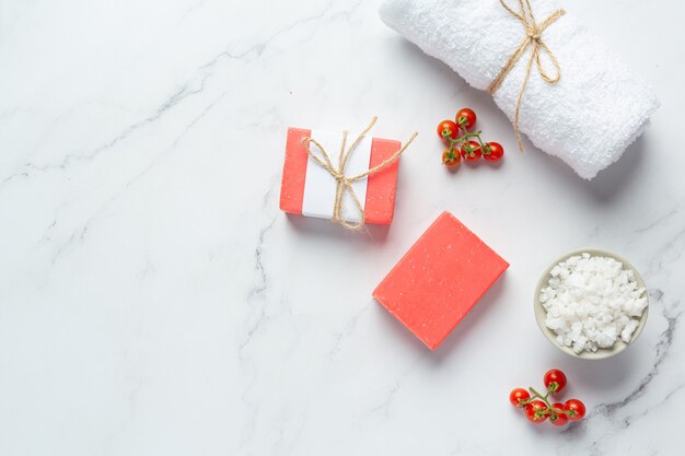 Tomato soap body skin care