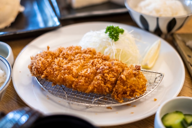 Tonkatsu pork japanese style food