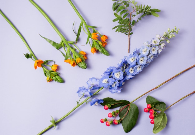 Free Photo tools and accessories florists need for making up a bouquet