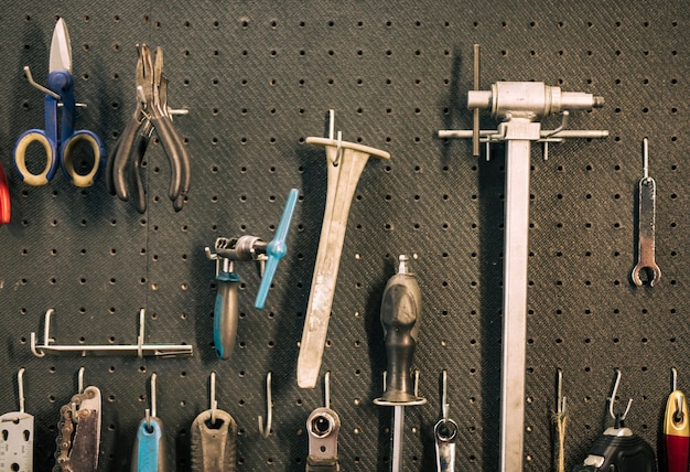 Free Photo tools of a repairing shop