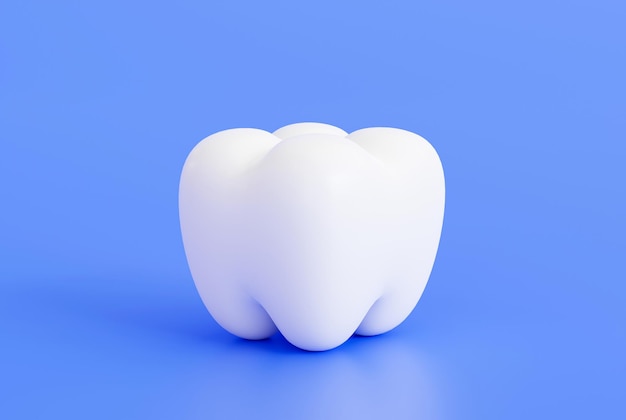 Tooth dental icon cartoon healthcare and medical 3D illustration