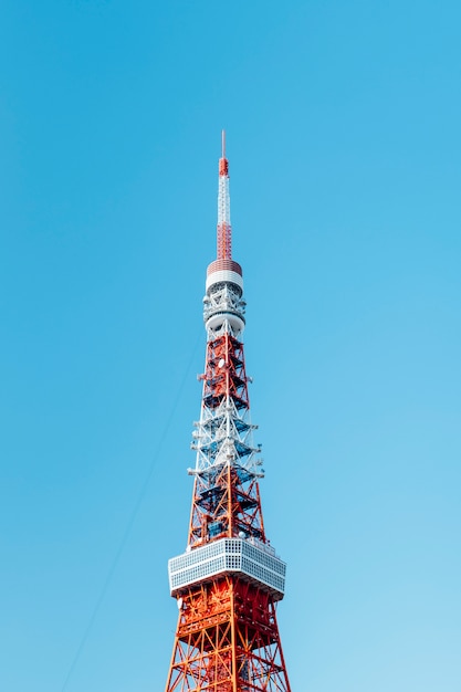 Free photo top of tokyo tower