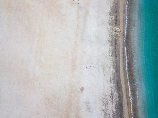 Top view of beach