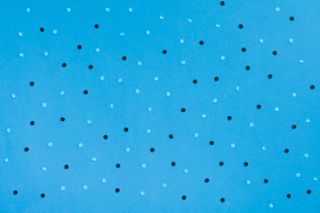 Free photo top view blue background with dots