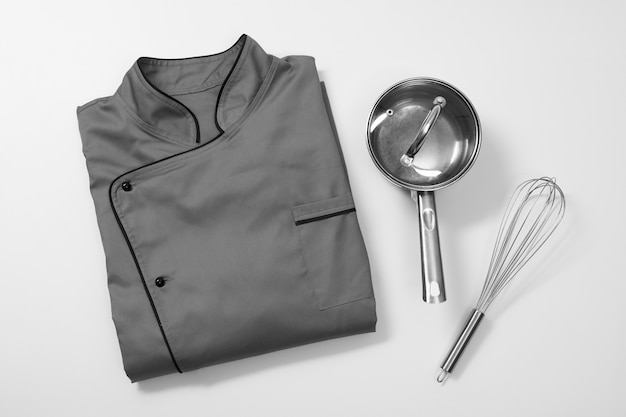 Top view over chef attire