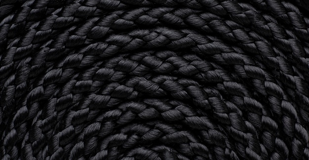 Top view close-up of rope texture composition