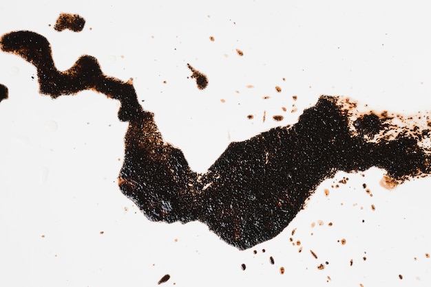 Free photo top view coffee stain