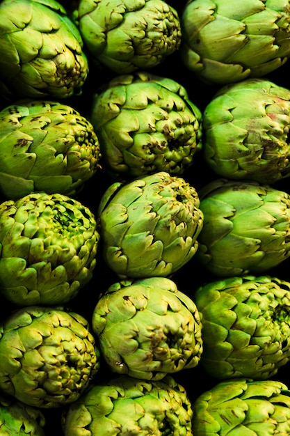 Top view fruit pile