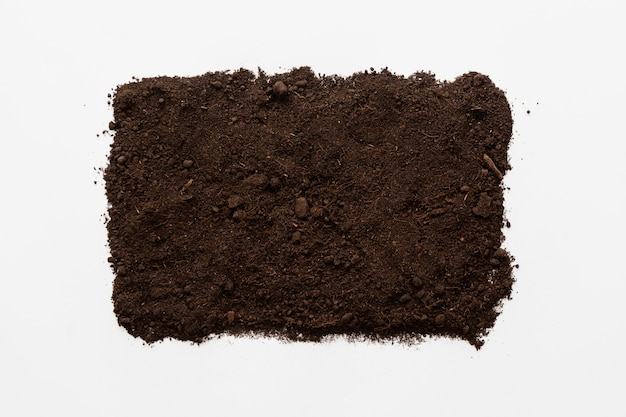 Top view natural soil