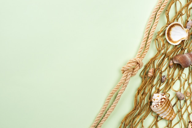 Top view nautical rope