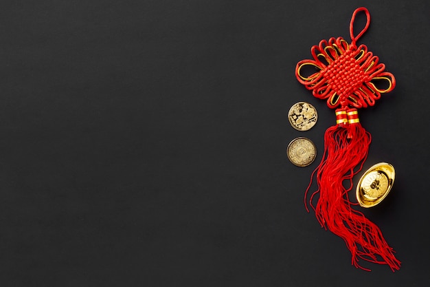 Top view of pendant for chinese new year