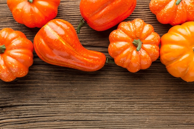 Top view pumpkins