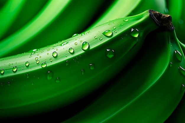 Top view raw bananas arrangement