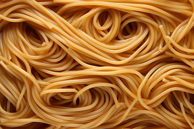 Top view raw pasta ready to be cooked