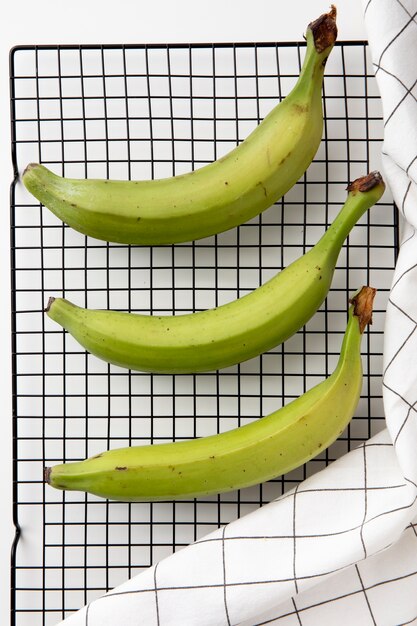 Free photo top view  recipe with plantain banana