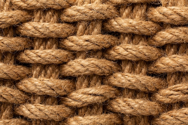 Top view rope texture composition