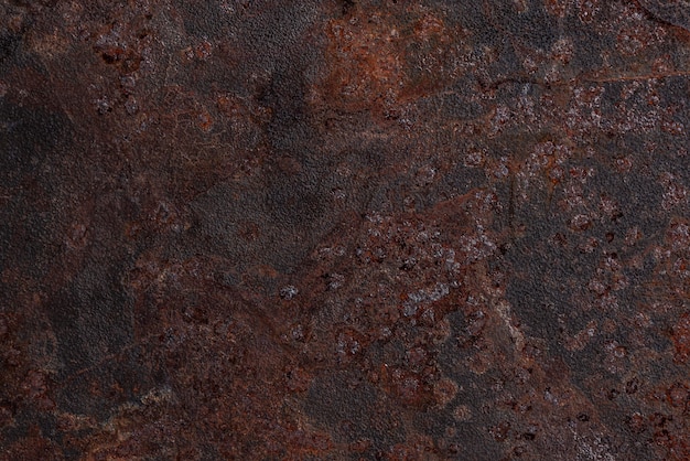 Free photo top view of rusty metal surface