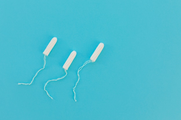 Free Photo top view tampons