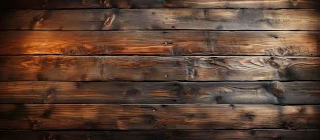 Free Photo top view of a textured wooden table with brown planks