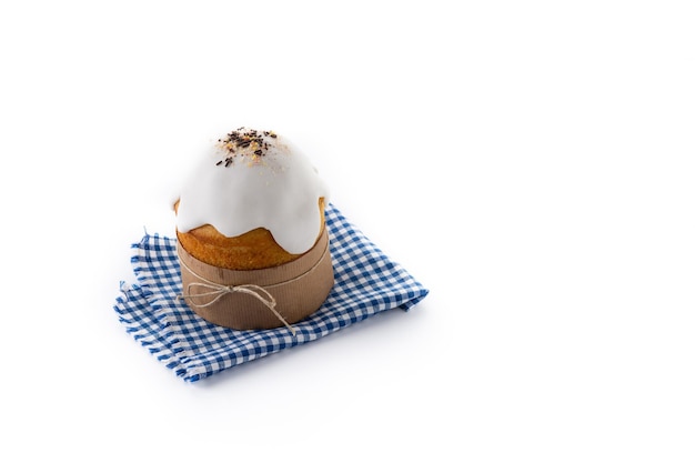 Traditional Easter cake isolated on white background