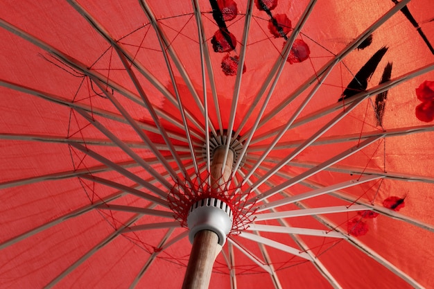 Free photo traditional japanese wagasa umbrella background