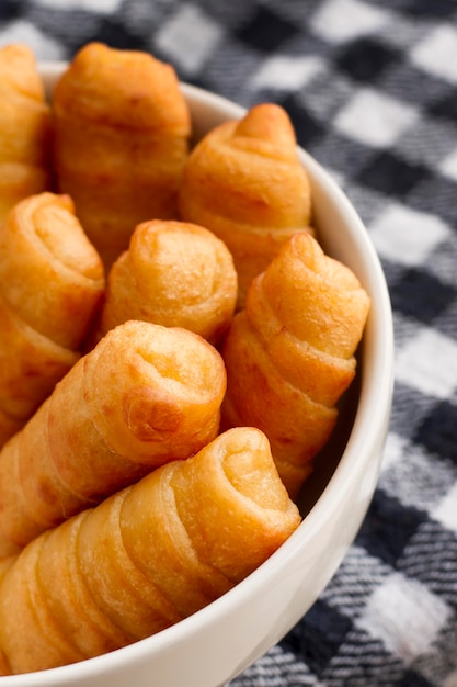 Traditional venezuelan cheese sticks