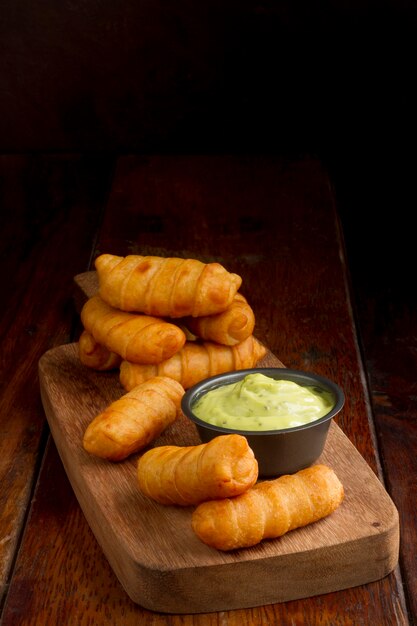 Traditional venezuelan cheese sticks