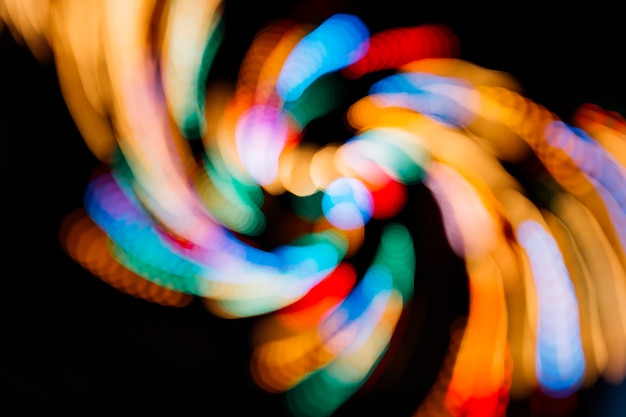 Free Photo trails of swirling lights