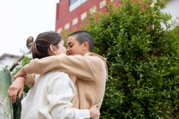 Trans couple spending quality time together