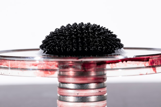 Transformation process of ferromagnetic fluid