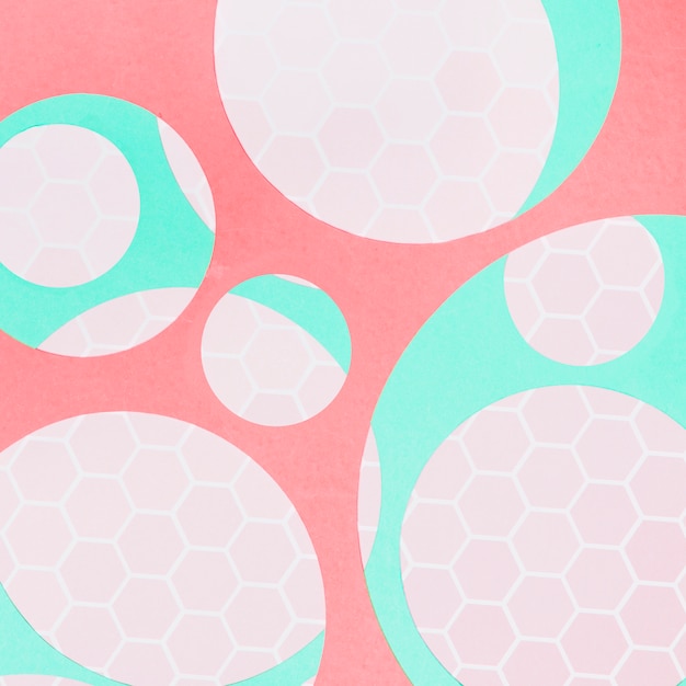 Free photo translucent circles abstract background