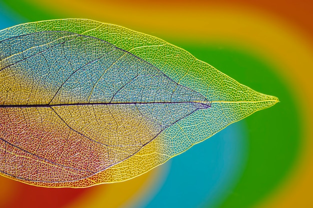 Free Photo transparent colourful autumn leaves