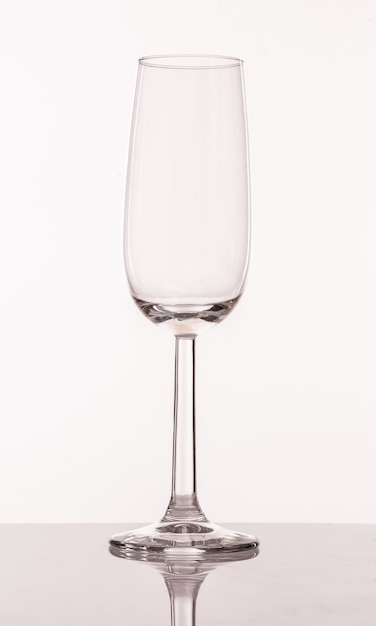 Transperent glass for champagne