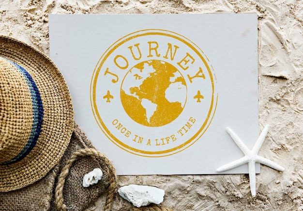 Free Photo travel explore world journey stamp concept