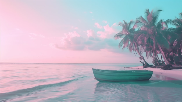 Free photo travel scene with pastel colors and dreamy atmosphere