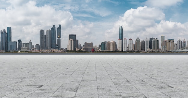 travel shanghai avenue exterior building skyline