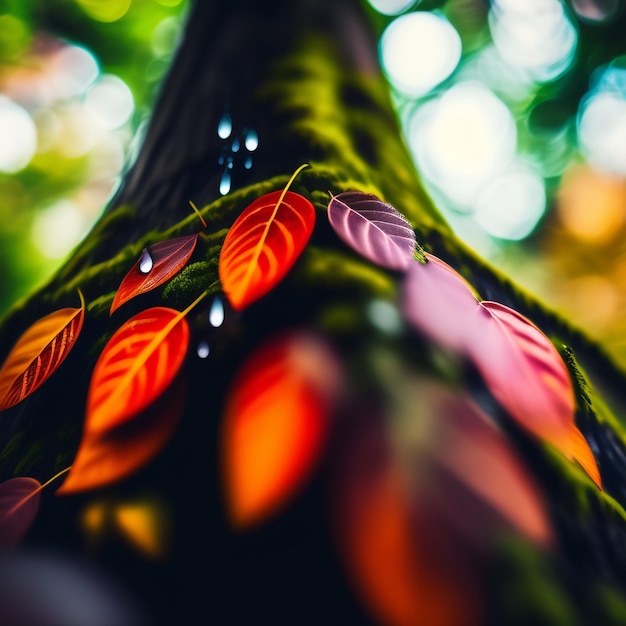 Free photo a tree with leaves on it and the word fall on the bottom