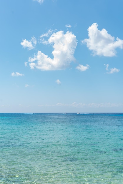 Tropical beach on a sunny day