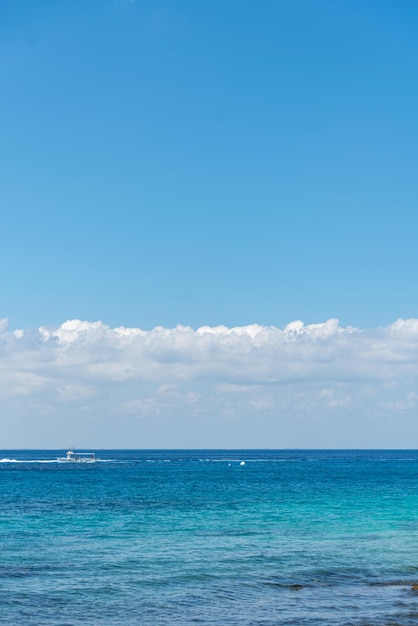 Tropical beach on a sunny day