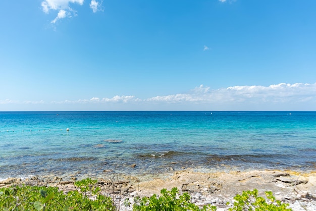 Tropical beach on a sunny day