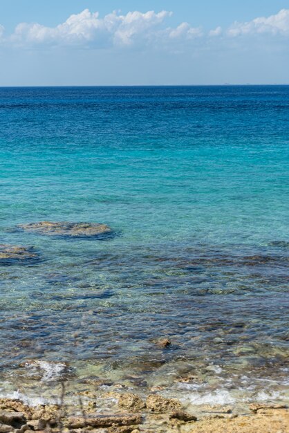 Tropical beach on a sunny day