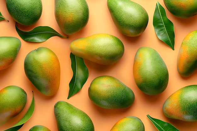 Free photo tropical fruits pattern