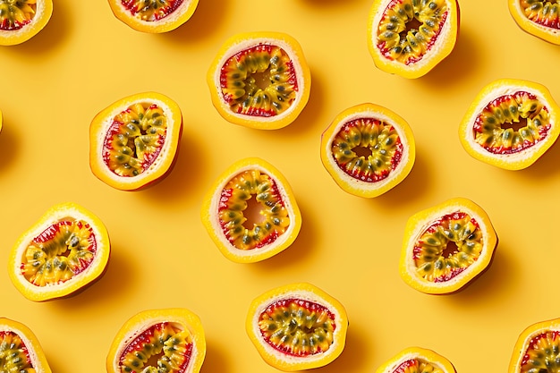 Free photo tropical fruits pattern