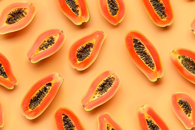 Free photo tropical fruits pattern