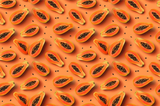 Free photo tropical fruits pattern