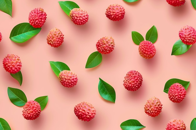 Free photo tropical fruits pattern