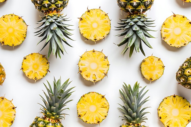 Free photo tropical fruits pattern