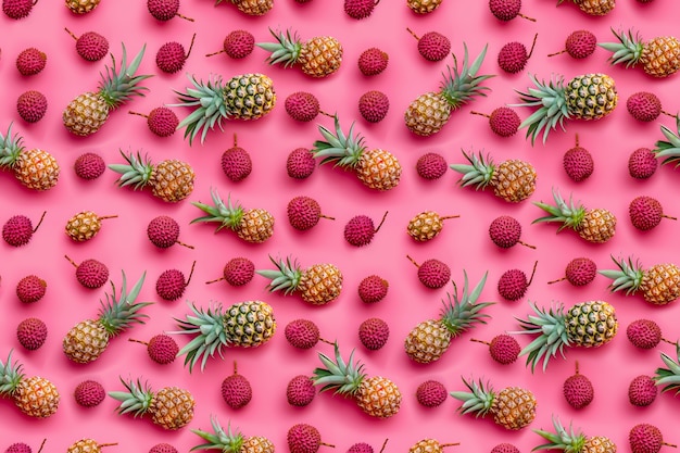 Free photo tropical fruits pattern