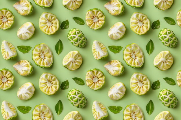 Free photo tropical fruits pattern