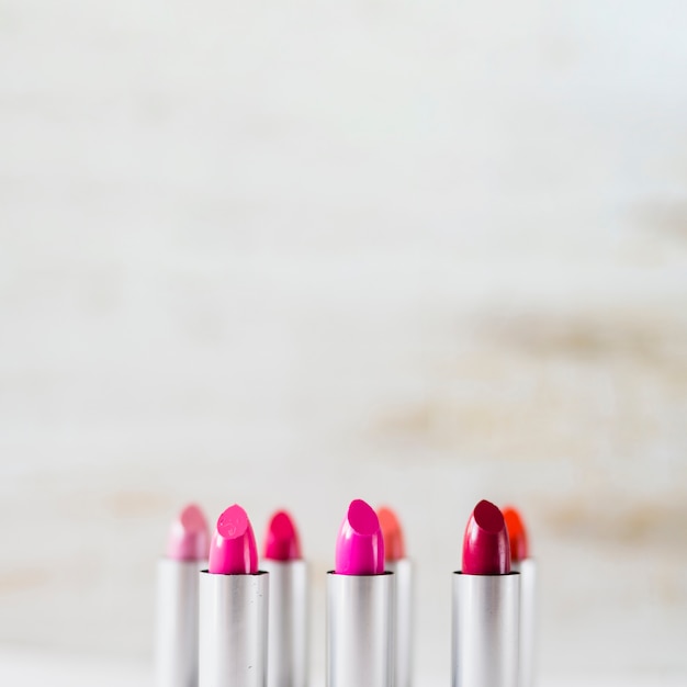 Free photo tubes of lipsticks